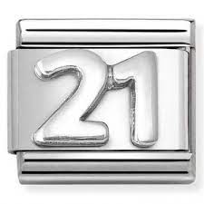 NOMINATION Number '21' Silver 33010157