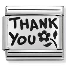 NOMINATION 'Thank You Flower' Silver 33010242