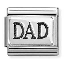 NOMINATION Silver 'DAD' 33010263