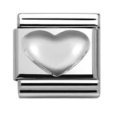 NOMINATION 'Puffy Heart' Silver 33010601