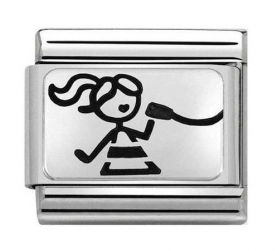 NOMINATION Skipping 'Girl on the Left' Silver 33010915