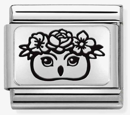 NOMINATION 'Owl Flowers' Silver 33011130