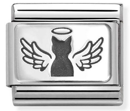 NOMINATION Silver 'Angel Cat' 33011145