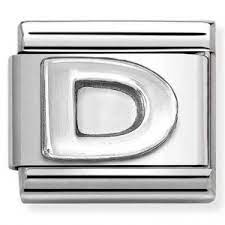 NOMINATION 'Letter D' Silver 33011304