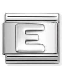 NOMINATION 'Letter E' Silver 33011305