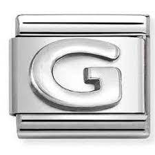 NOMINATION 'Letter G' Silver 33011307