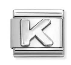 NOMINATION 'Letter K' Silver 33011311