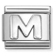 NOMINATION 'Letter M' Silver 33011313
