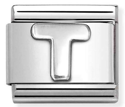 NOMINATION 'Letter T' Silver 33011320