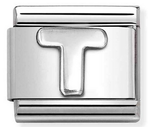 NOMINATION 'Letter T' Silver 33011320