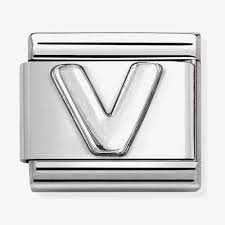 NOMINATION 'Letter V' Silver 33011322