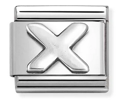 NOMINATION 'Letter X' Silver 33011324