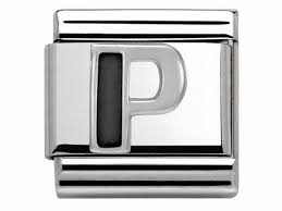 NOMINATION 'Letter P' Silver 33020116