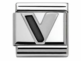 NOMINATION 'Letter V' Black 33020122
