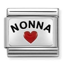 NOMINATION 'Nonna' Reds Enamel Heart 33020836