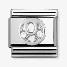 NOMINATION 'Letter O' Silver CZ 33030115