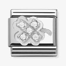 NOMINATION Cz 'Clover' Silver 33030407