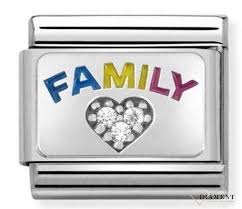 NOMINATION Rainbow 'Family' Silver Cz 33030608