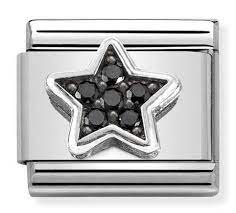 NOMINATION Cz 'Black Star' Silver 33032310