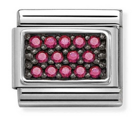 NOMINATION Cz Plate 'Fuchsia Pave' Silver 33032416