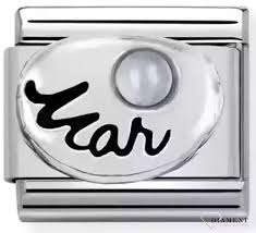 NOMINATION Month 'March' Silver 33050503
