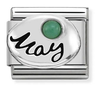 NOMINATION Month 'May' Silver 33050505