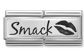 NOMINATION Double Link 'Smack Kiss' Silver 33071010