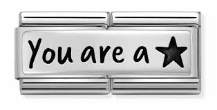 NOMINATION Double Link 'You are a star' Silver 33071030