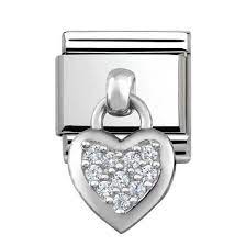 NOMINATION Hanging 'Cz Heart' 33180001