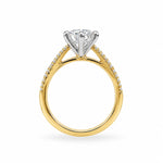 Yellow Gold Diamond Engagement Ring. TDW 1.89ct