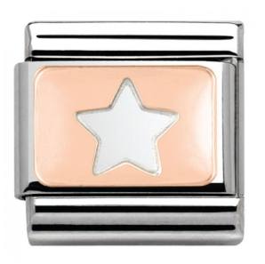 NOMINATION Plate 'Star' Rose Gold 43010109