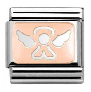 NOMINATION Plate 'Angel' Rose Gold 43010114