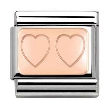 NOMINATION 'Two Hearts' Rose Gold 43010115
