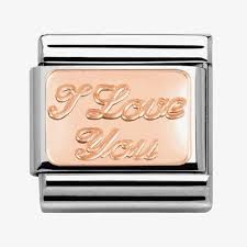 NOMINATION Engraved 'I Love You' Rose Gold 43010130