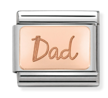 NOMINATION Engraved 'DAD' Rose Gold 43010132