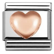 NOMINATION 'Puffy Heart' Rose Gold 43010422