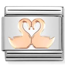 NOMINATION 'Swans' Rose Gold 43010440