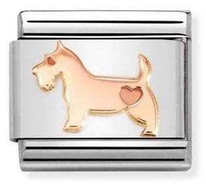 NOMINATION 'Dog with Heart' Rose Gold 43010449