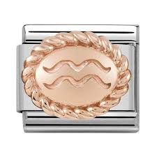 NOMINATION Star Sign 'Aquarius' Rose Gold 43010911