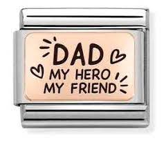 NOMINATION 'Dad, My Hero, My Friend' Rose Gold 43011113