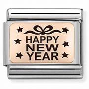 NOMINATION 'Happy New Year' Rose Gold 43011115