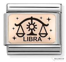 NOMINATION Zodiac 'Libra' Rose Gold 43011207
