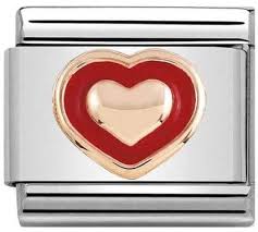 NOMINATION 'Red Heart' Rose Gold 43020301