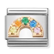 NOMINATION Cz 'Rainbow' Rose Gold 43030232