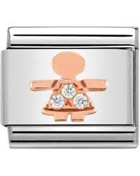 NOMINATION 'Cz Girl' Rose Gold 43030507