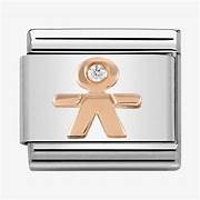 NOMINATION 'Cz Boy' Rose Gold 43030508