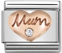 NOMINATION Heart 'MUM' Cz Rose Gold 43030510