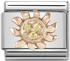 NOMINATION 'Sun Cz' Rose Gold 43030518