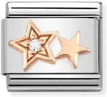 NOMINATION 'Cz Stars' Rose Gold 43030535