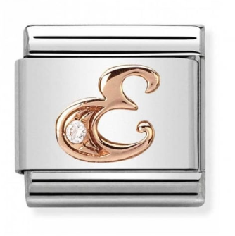 NOMINATION 'Letter E' Rose Gold 43031005